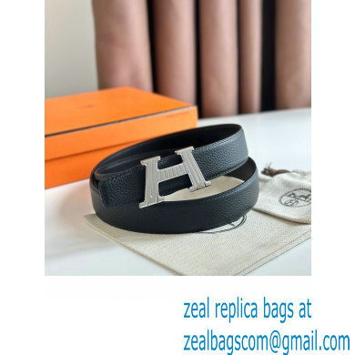 Hermes H Take Off belt buckle  &  Reversible leather strap 32 mm 10 2023